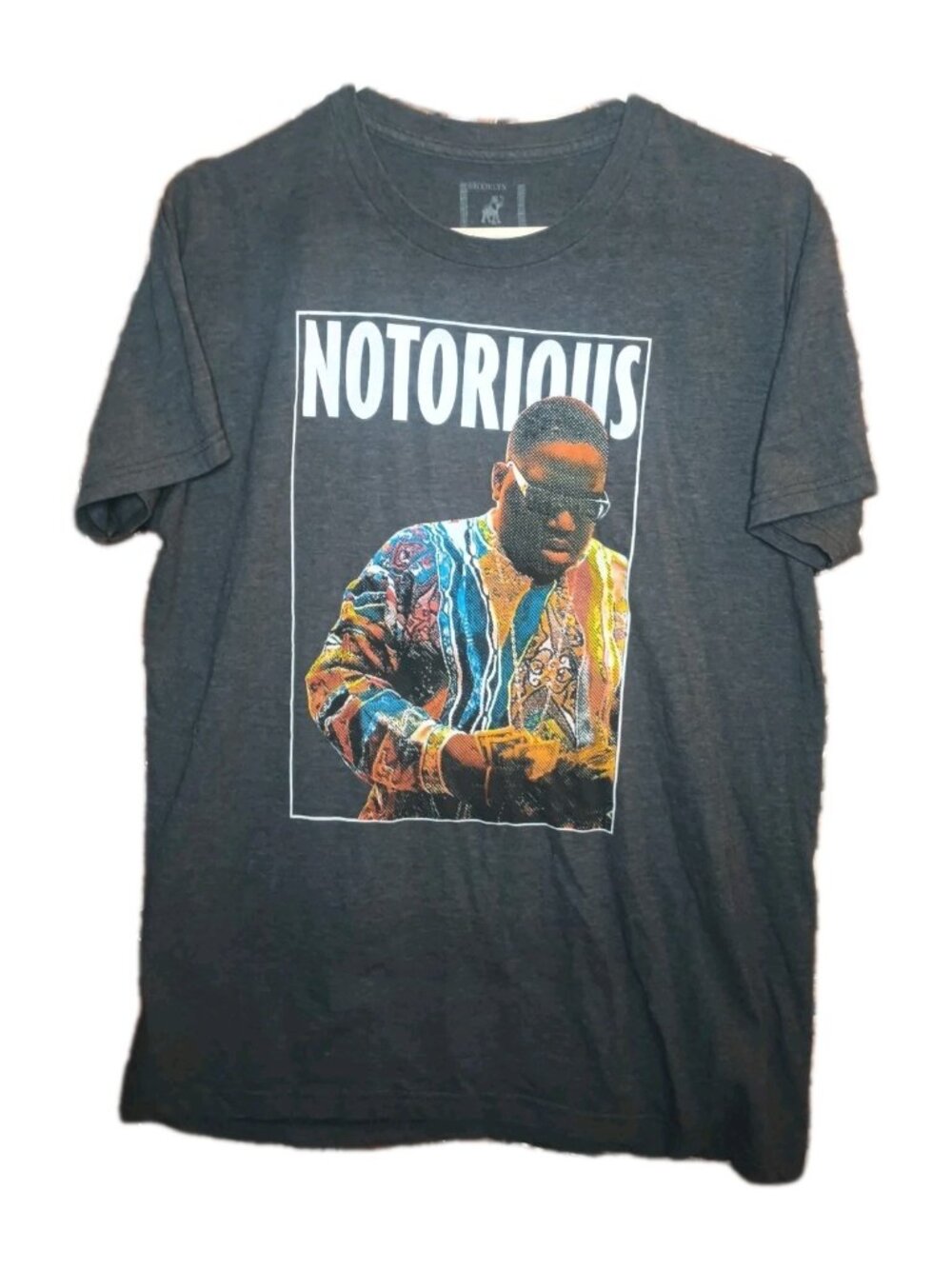 Vintage Y2K Notorious B.I.G. Brooklyn Mint Hip Hop Rap T-Shirt Size L Slim Fit